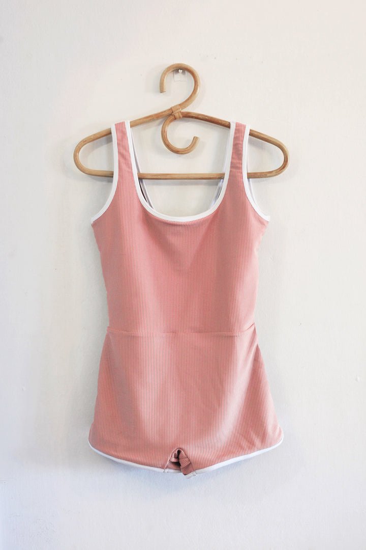 MORMOR SUIT - Peach Eco Rib