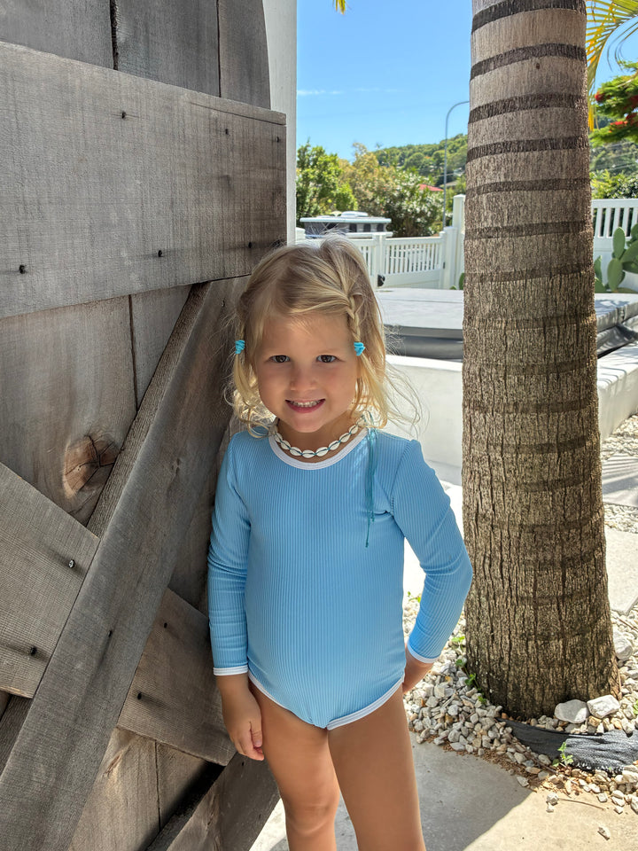 Little Drifters Suit - Blue Eco Rib