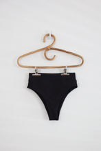 Load image into Gallery viewer, 80&#39;s Banded Bottom - Black Ribbed