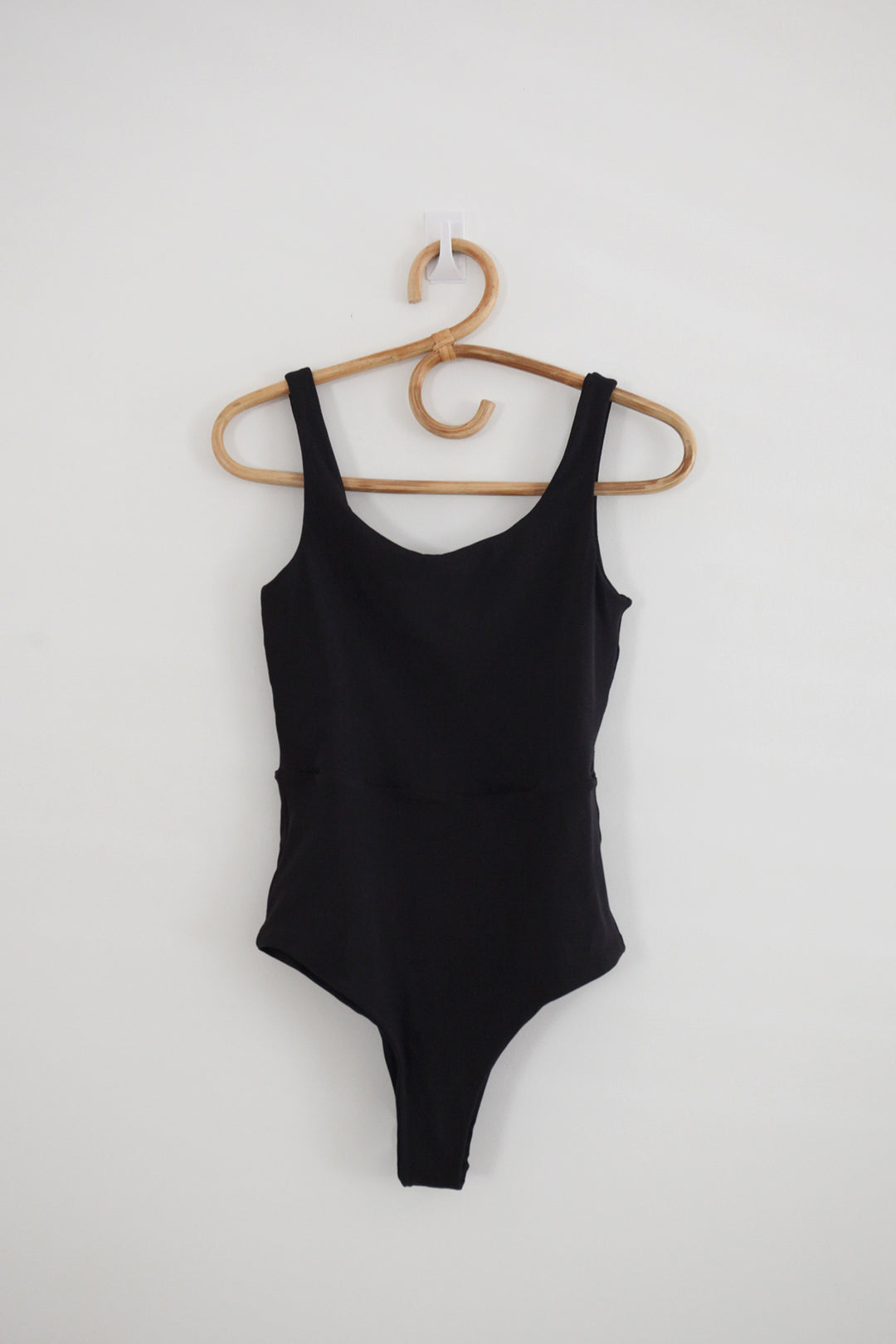 Agnetha One Piece (No Ties) - Black Ribbed