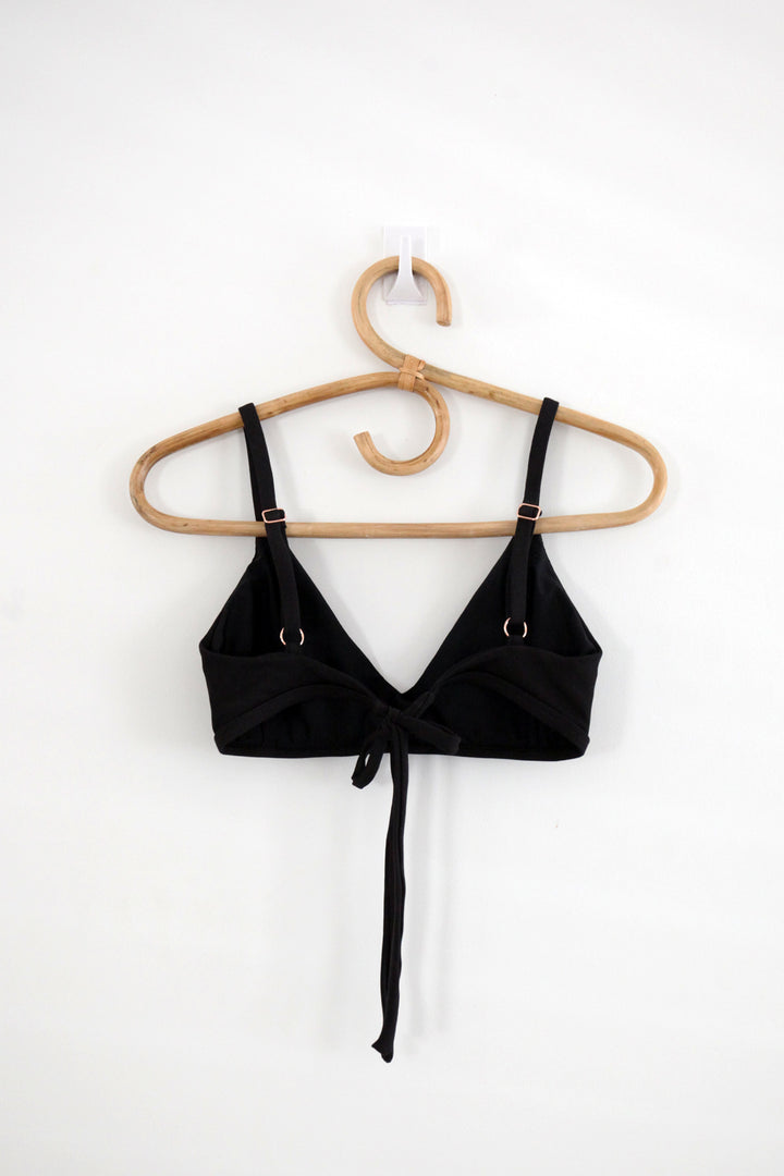 PRE-ORDER - Everyday Bikini Top Black Ribbed