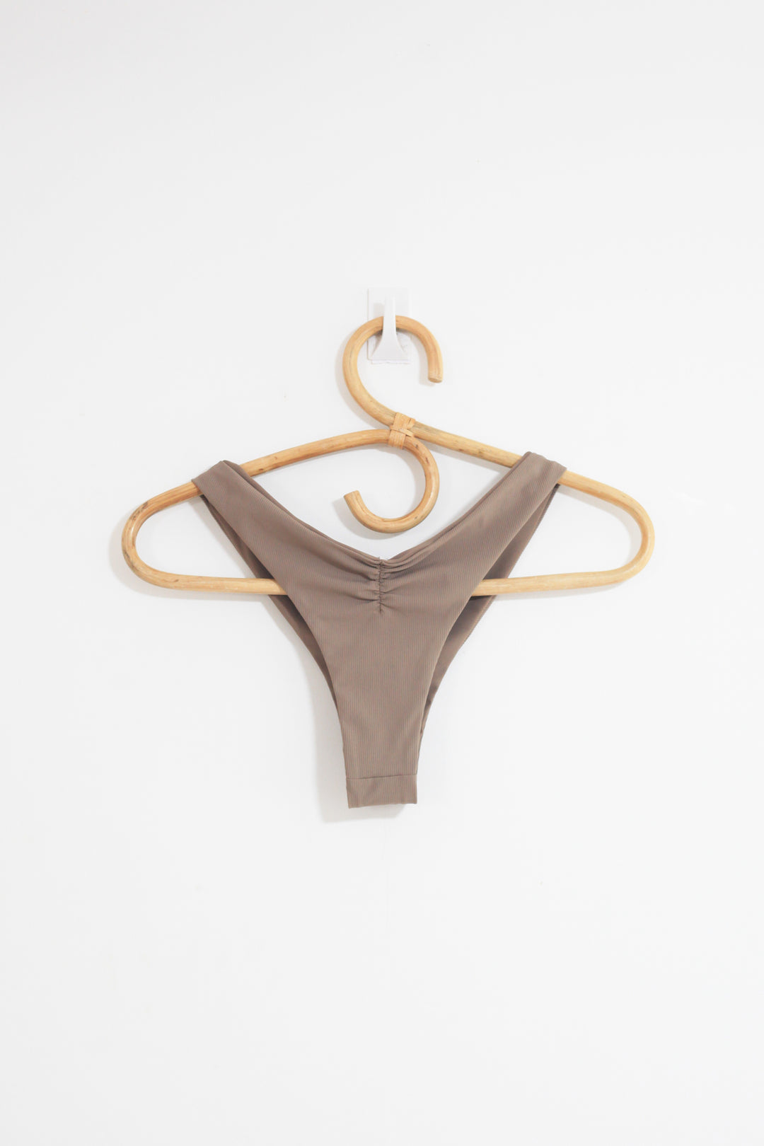 High Cut Bottom - Mocha Ribbed