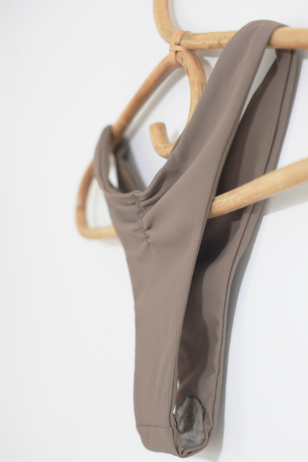 High Cut Bottom - Mocha Ribbed