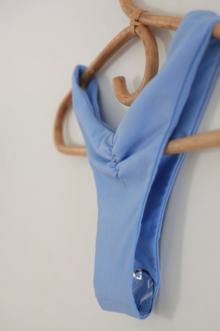 High Cut Bottom - Vintage Blue Ribbed
