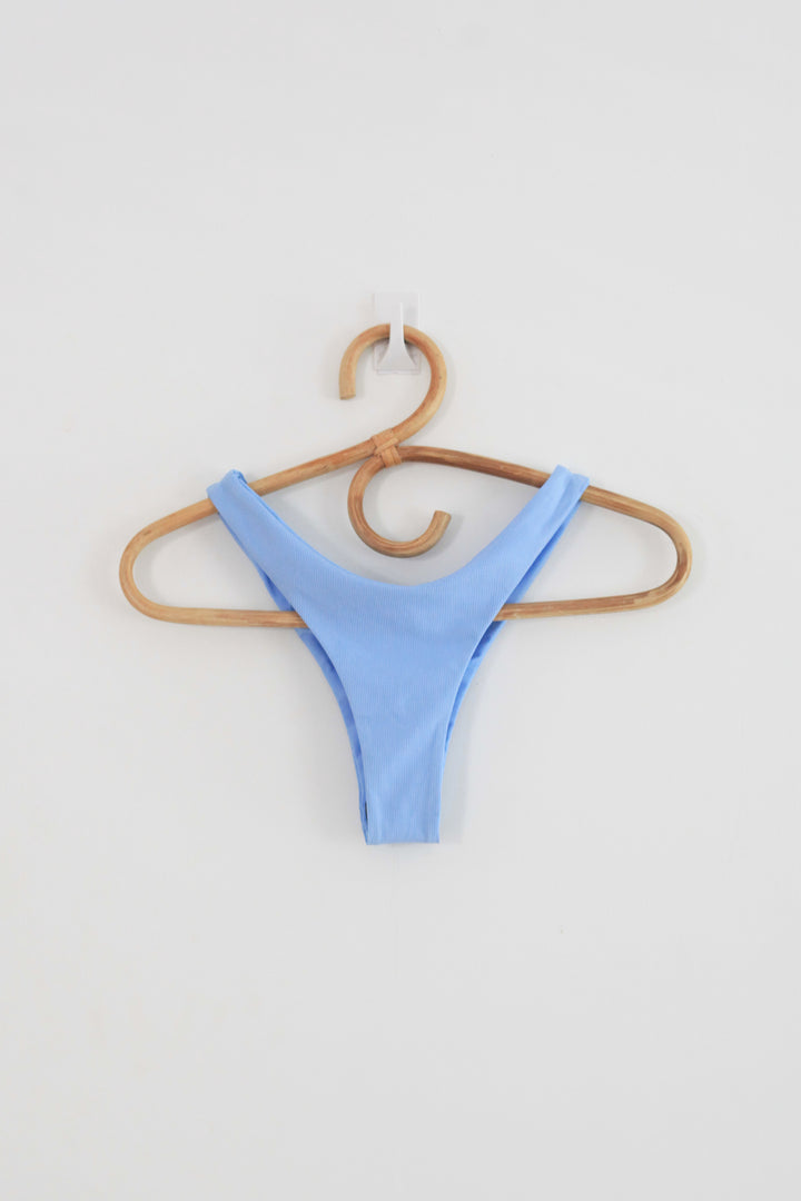 High Cut Bottom - Vintage Blue Ribbed