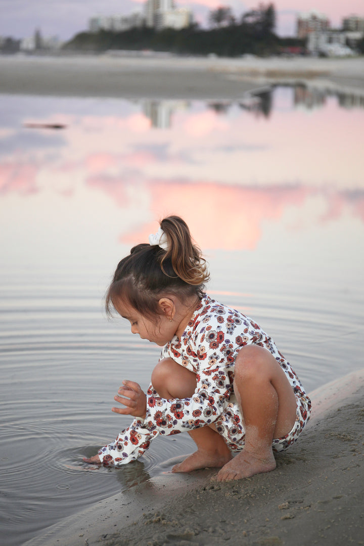 Little Drifters Suit - Fallen Daisy Cream