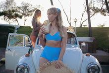Load image into Gallery viewer, Everyday Bikini Top - Vintage Blue Ribbed