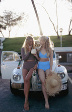 Load image into Gallery viewer, Everyday Bikini Top - Vintage Blue Ribbed