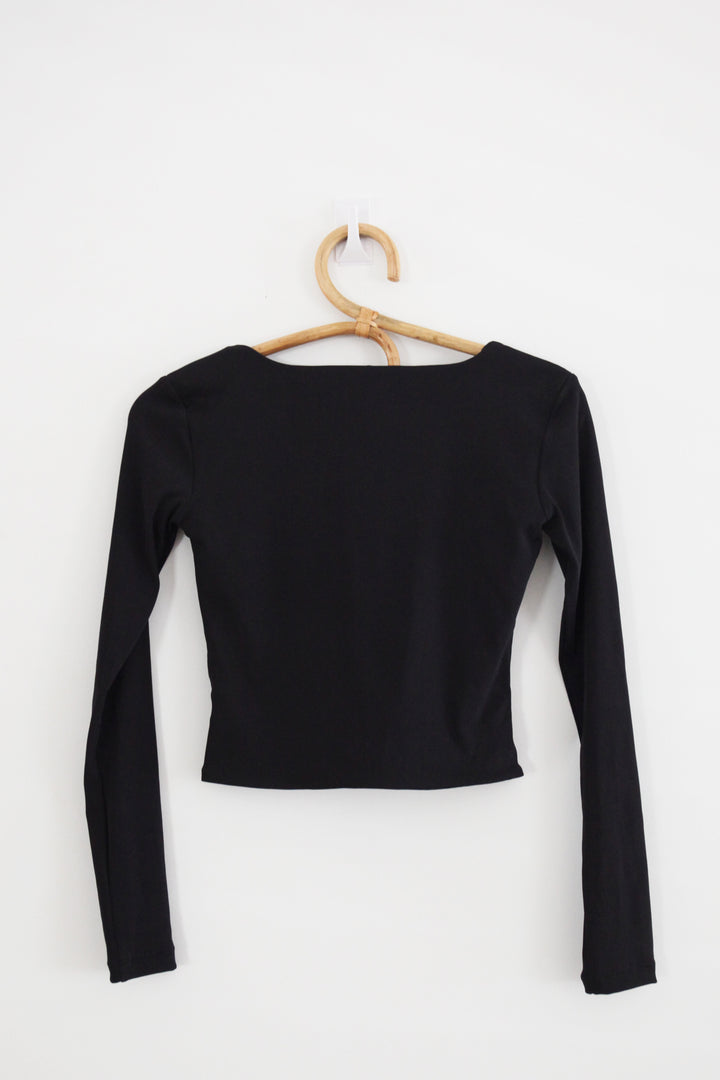 PRE-ORDER - Stockholm Crop - Black Ribbed