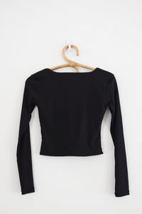 Stockholm Crop - Black Ribbed