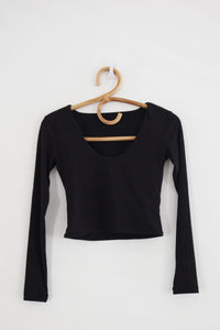 Stockholm Crop - Black Ribbed